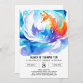 Into the Wilderness Fox Verjaardag Kaart (Voorkant / Achterkant)