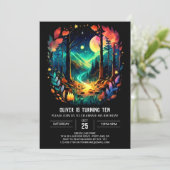 Into the Woods avontuur wacht op elegante verjaard Kaart (Staand voorkant)