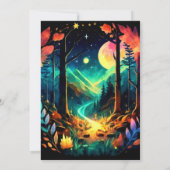 Into the Woods avontuur wacht op elegante verjaard Kaart (Achterkant)