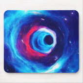 "Into the Wormhole" Space Art Mousepad Muismat (Voorkant)