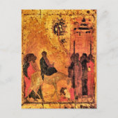 Intocht van de Heer in Jeruzalem door Andrej Roebl Briefkaart (Voorkant)