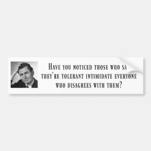 Intolerant linker Bumpersticker