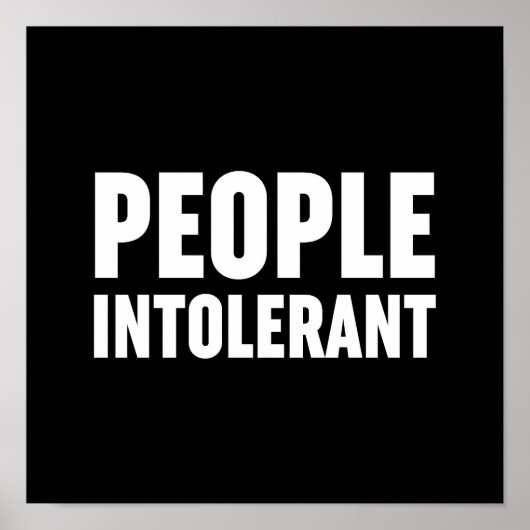 Intolerant Poster (Voorkant)