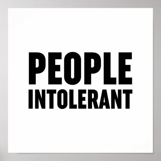 Intolerant Poster (Voorkant)