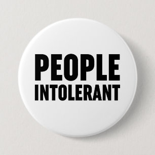 Intolerant Ronde Button 7,6 Cm
