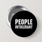 Intolerant Ronde Button 7,6 Cm (Voorkant /achterkant)