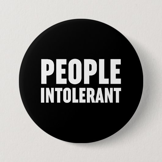 Intolerant Ronde Button 7,6 Cm (Voorkant)