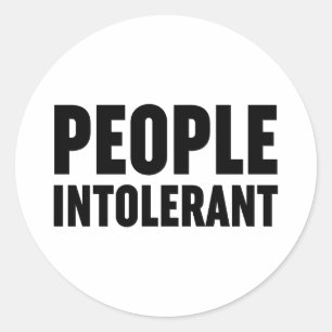 Intolerant Ronde Sticker