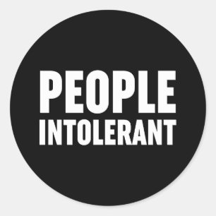 Intolerant Ronde Sticker