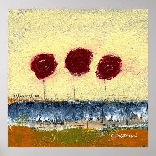 Intoxicerend bloemlandschap door Dan Robertson Poster (Voorkant)