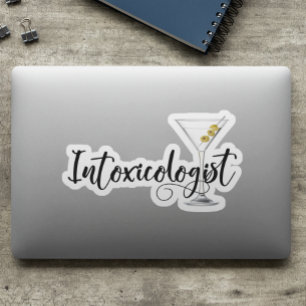Intoxicologist geïsoleerde Tumbler Decal Laptop Sticker