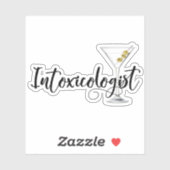 Intoxicologist geïsoleerde Tumbler Decal Laptop Sticker (Vel)