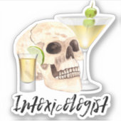 Intoxicologist geïsoleerde Tumbler Decal Laptop Sticker (Voorkant)