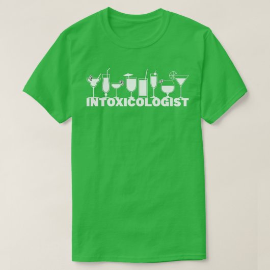 Intoxicoloog Bartender Bar 2 T-shirt (Design voorkant)