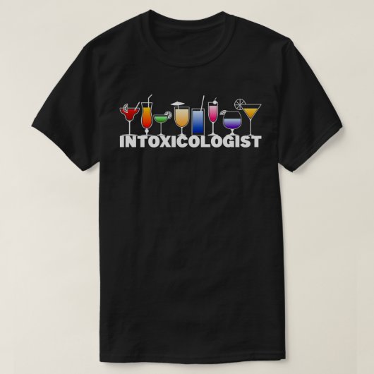 Intoxicoloog Bartender Bar T-shirt (Design voorkant)