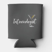Intoxicoloog drinkt Martini Cocktailglas Blikjeskoeler (Voorkant)