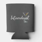 Intoxicoloog drinkt Martini Cocktailglas Blikjeskoeler (Achterkant)