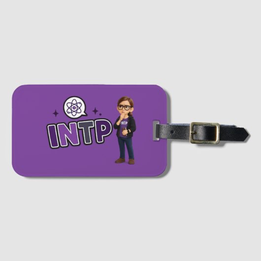 INTP — A Mente Investigadora Bagagelabel (Voorkant (horizontaal))