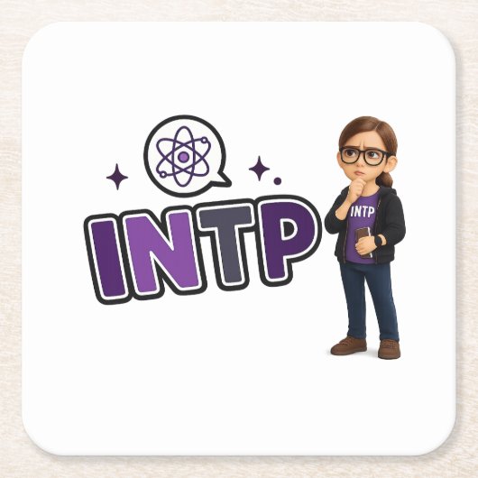 INTP — A Mente Investigadora Kartonnen Onderzetters (Voorkant)