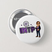 INTP — A Mente Investigadora Ronde Button 5,7 Cm (Voorkant /achterkant)