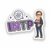 INTP — A Mente Investigadora Sticker (Voorkant)