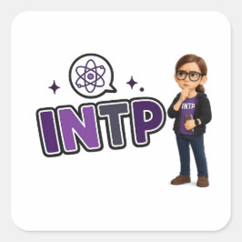 INTP — A Mente Investigadora Vierkante Sticker