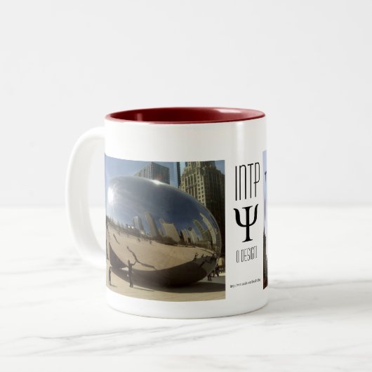 INTP I-ontwerp Tweekleurige Koffiemok (Voorkant links)