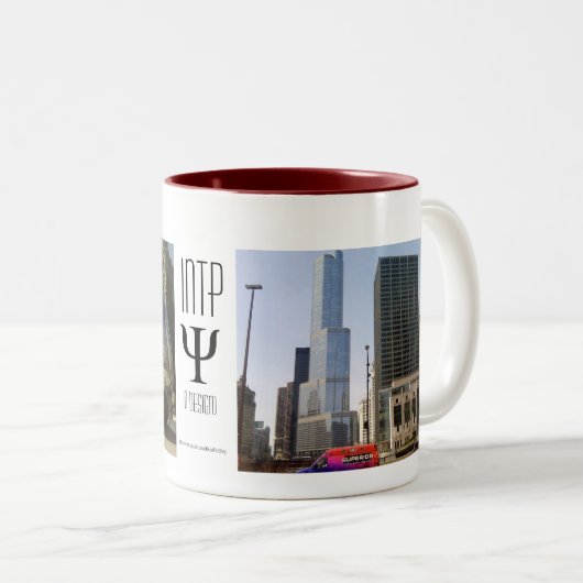 INTP I-ontwerp Tweekleurige Koffiemok (Voorkant rechts)