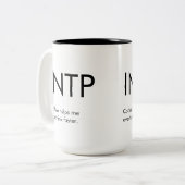 INTP Overdenk snellere Mok Gift (Voorkant links)