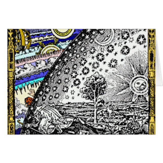 Intraceer de Keltische bol Sun Moon Stars Planets (Voorkant Horizontaal)