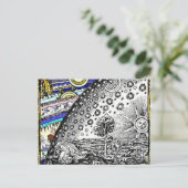 Intraceer de Keltische bol Sun Moon Stars Planets Briefkaart (Staand voorkant)