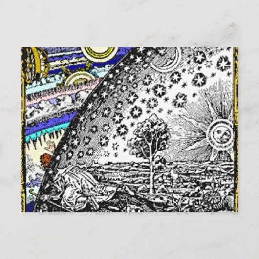 Intraceer de Keltische bol Sun Moon Stars Planets Briefkaart (Voorkant)