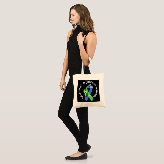 Intracraniale hypertensie bij bewustzijn Blauwgroe Tote Bag (Voorkant (model))