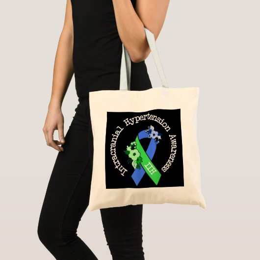 Intracraniale hypertensie bij bewustzijn Blauwgroe Tote Bag (Voorkant (product))