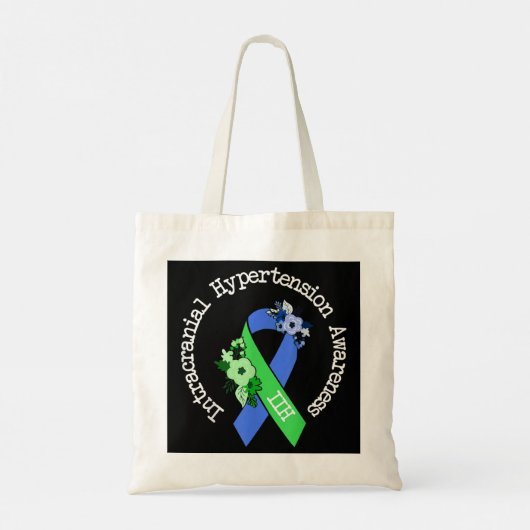 Intracraniale hypertensie bij bewustzijn Blauwgroe Tote Bag (Achterkant)