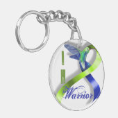 Intracraniale hypertensie Warrior Sleutelhanger (Voorkant Links)