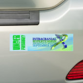 Intracraniële hypertensie Bewustmakingsmaand 2017 Bumpersticker (Op auto)