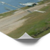 Intrakustwaterweg op Eak Island, NC - afdruk Poster (Hoek)