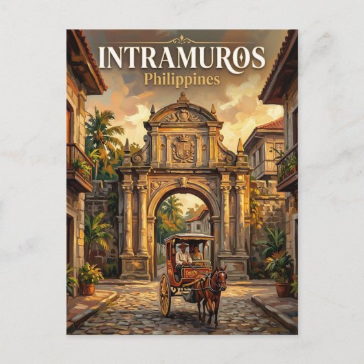 Intramuros Filipijnen Briefkaart (Voorkant)