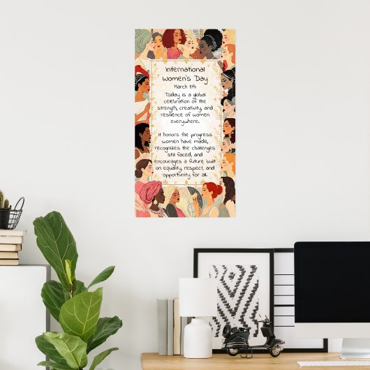 Intranational Women's Day Mission  Poster (Thuiskantoor)