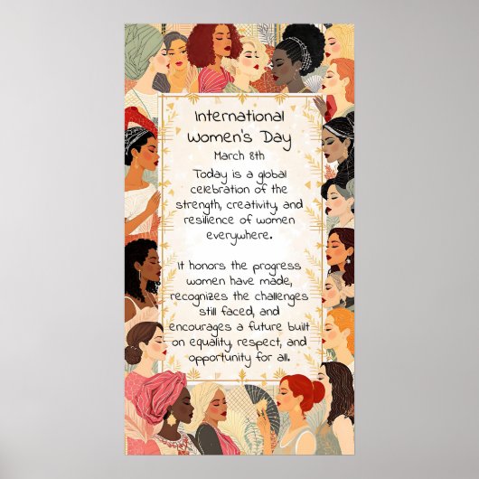 Intranationale Missie van de Vrouwendag Poster (Voorkant)