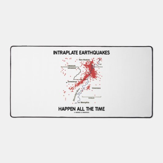 Intraplate aardbevingen gebeuren de hele tijd bureaumat (Voorkant)