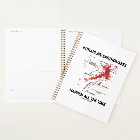 Intraplate aardbevingen gebeuren de hele tijd planner (Display)