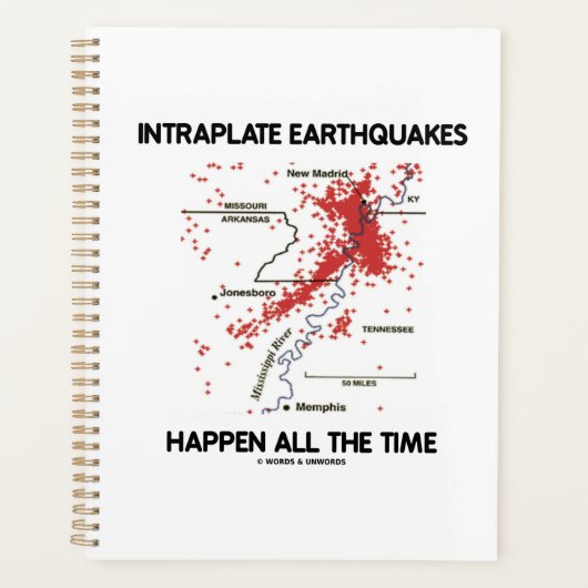 Intraplate aardbevingen gebeuren de hele tijd planner (Voorkant)