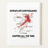 Intraplate aardbevingen gebeuren de hele tijd planner (Achterkant)