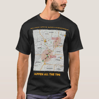 Intraplate aardbevingen gebeurt de hele tijd in se t-shirt
