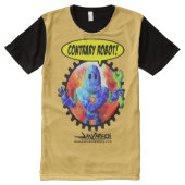 Intrary Robot-Print All-Over Print T-shirt (Voorkant)
