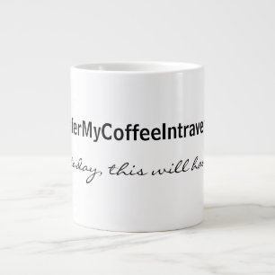 Intraveneus koffie grote koffiekop