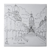 Intreance to Les Invalides, Parijs, Frankrijk Tegeltje (Voorkant)