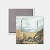 Intrede van de Spoorweg bij Edge Hill, Liverpool,  Magneet (Voorkant / Achterkant)